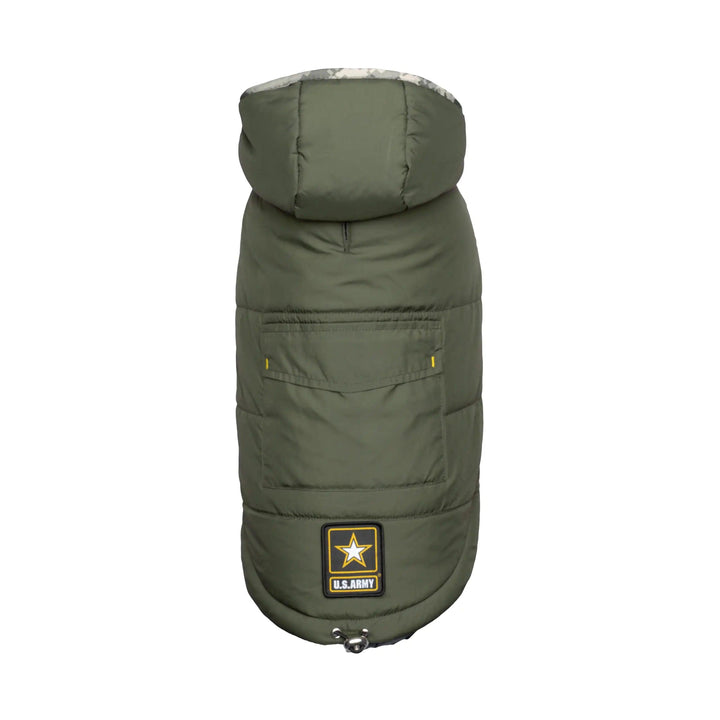 Dunkle Camo Army Hundeparka - PetFitWorld