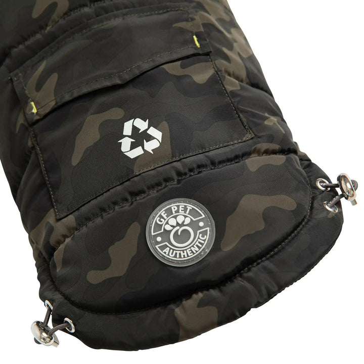 Recycelter Parka - Tarnmuster - PetFitWorld