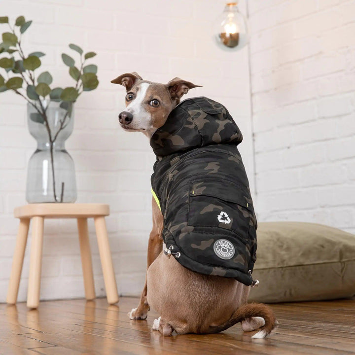 Recycelter Parka - Tarnmuster - PetFitWorld