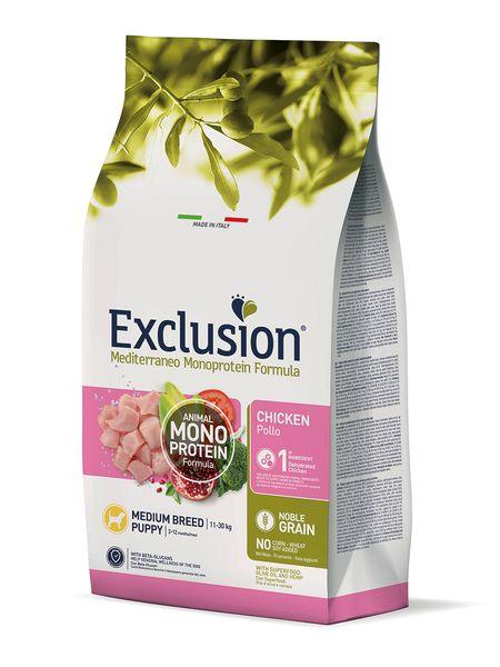 Exclusion Mediterraneo Noble Grain Puppy Huhn Medium - PetFitWorld