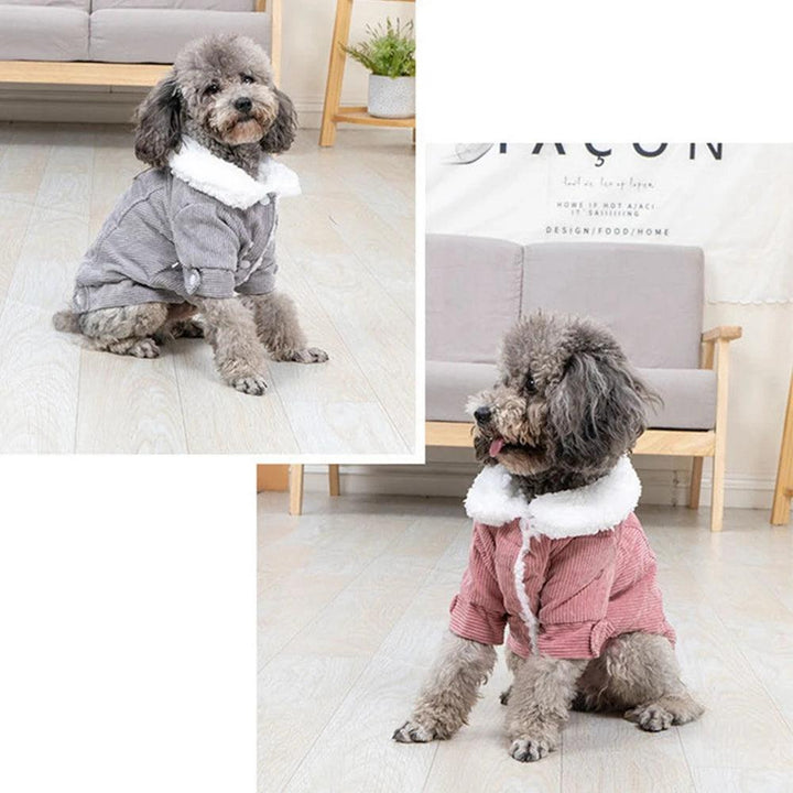 Dog Winter Coat Soft Warm Dog Fleece Jacket Cold Weather Dog Clothes Pet Apparel for Small Medium Dogs - PetFitWorld