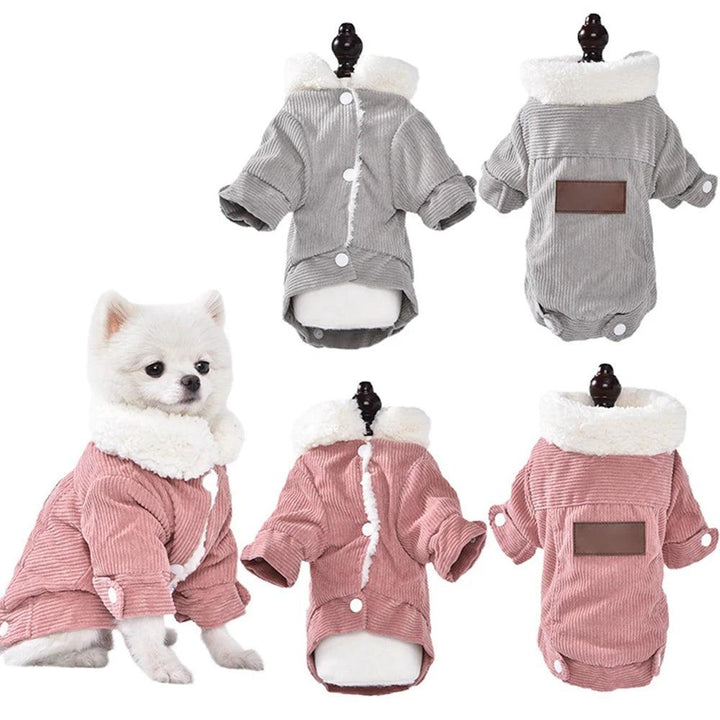 Dog Winter Coat Soft Warm Dog Fleece Jacket Cold Weather Dog Clothes Pet Apparel for Small Medium Dogs - PetFitWorld