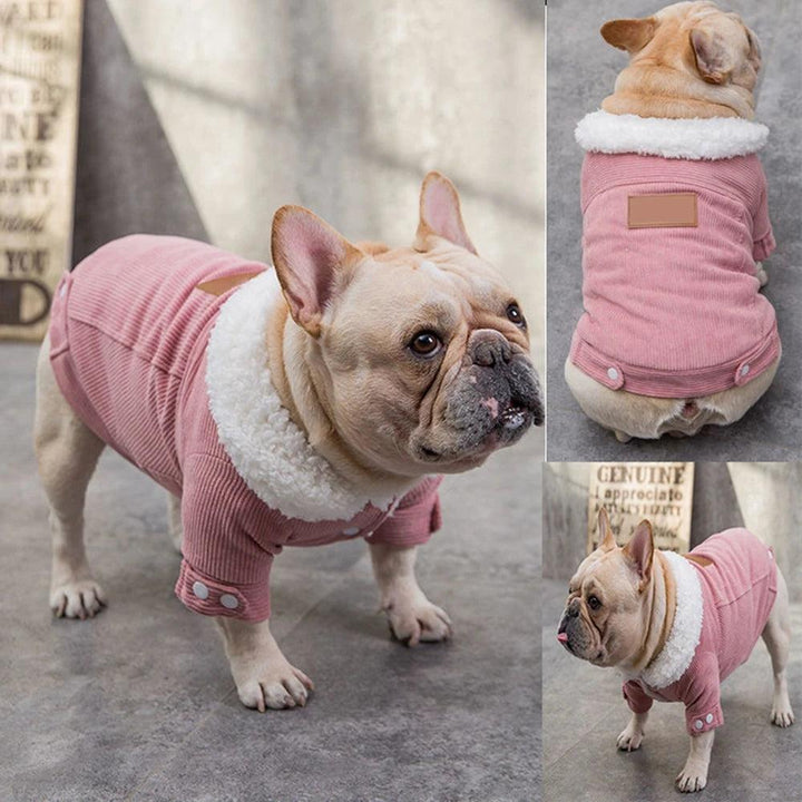 Dog Winter Coat Soft Warm Dog Fleece Jacket Cold Weather Dog Clothes Pet Apparel for Small Medium Dogs - PetFitWorld