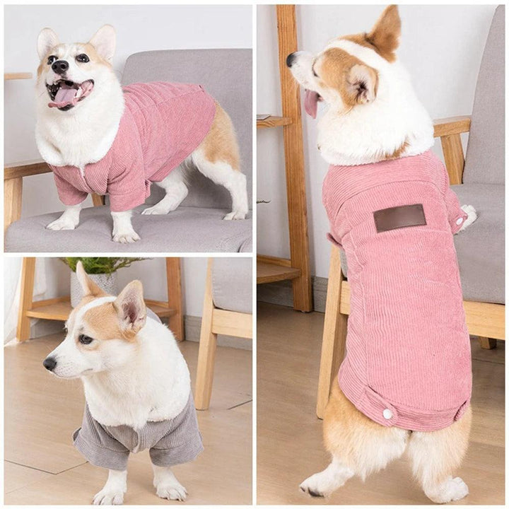 Dog Winter Coat Soft Warm Dog Fleece Jacket Cold Weather Dog Clothes Pet Apparel for Small Medium Dogs - PetFitWorld