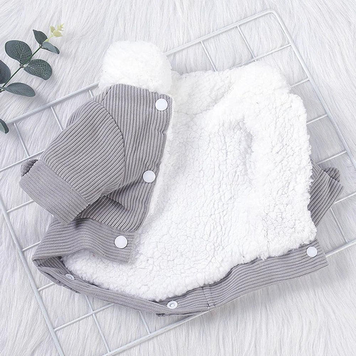 Dog Winter Coat Soft Warm Dog Fleece Jacket Cold Weather Dog Clothes Pet Apparel for Small Medium Dogs - PetFitWorld