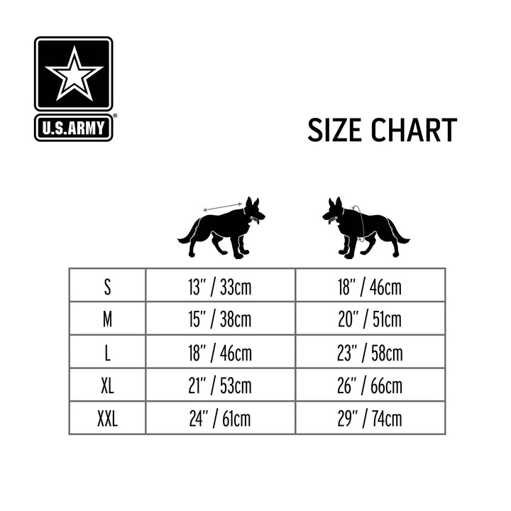 Dunkle Camo Army Hundeparka - PetFitWorld