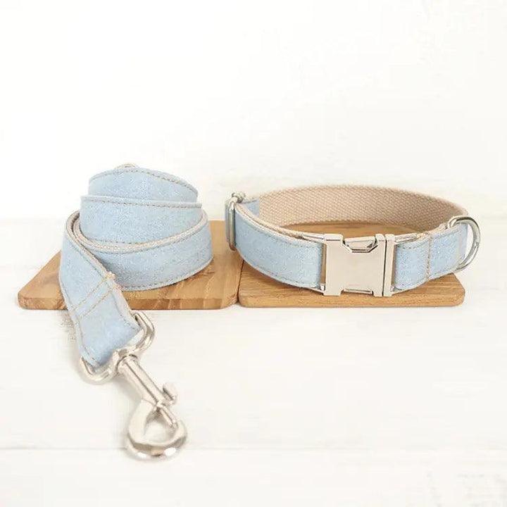 Blaue Denim-Leine für Haustierhunde - PetFitWorld
