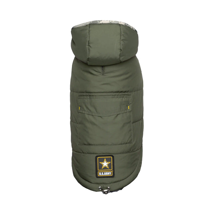 Dunkle Camo Army Hundeparka - PetFitWorld